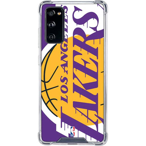 NBA Los Angeles Lakers Large Logo Galaxy S20 FE Clear Case